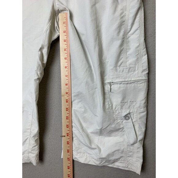 Columbia Royal Trek Knee Pant Women Sz 12 Beige Titanium UPF 50 Low Rise Active - Picture 9 of 12